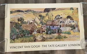 Rare Van Gogh 1990 Tate Gallery Print “Farms Near Auvers” 1890 - Picture 1 of 3