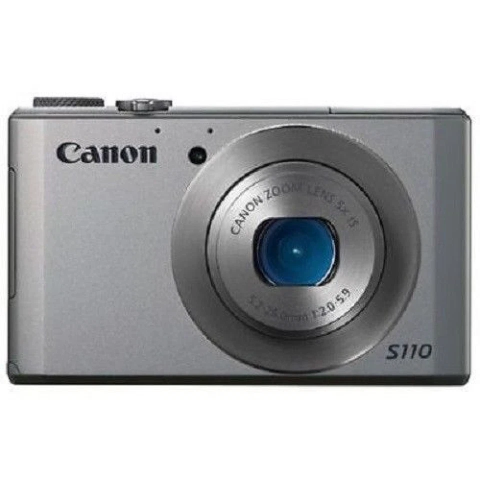 USED Canon PowerShot S110 12.1 MP CMOS Silver Excellent FREE SHIPPING - Image 1 of 1