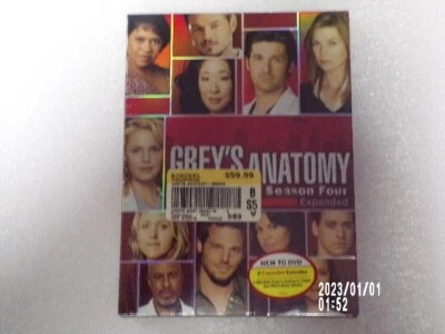 Greys Anatomy Season Four (4) DVD Set “Expanded” Brand New -Inc Bonus DISC ABC - Image 1 of 2