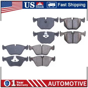 Fits 2001-2005 BMW 330i Front & Rear Ceramic Brake Pads - Power Stop PA - Picture 1 of 4