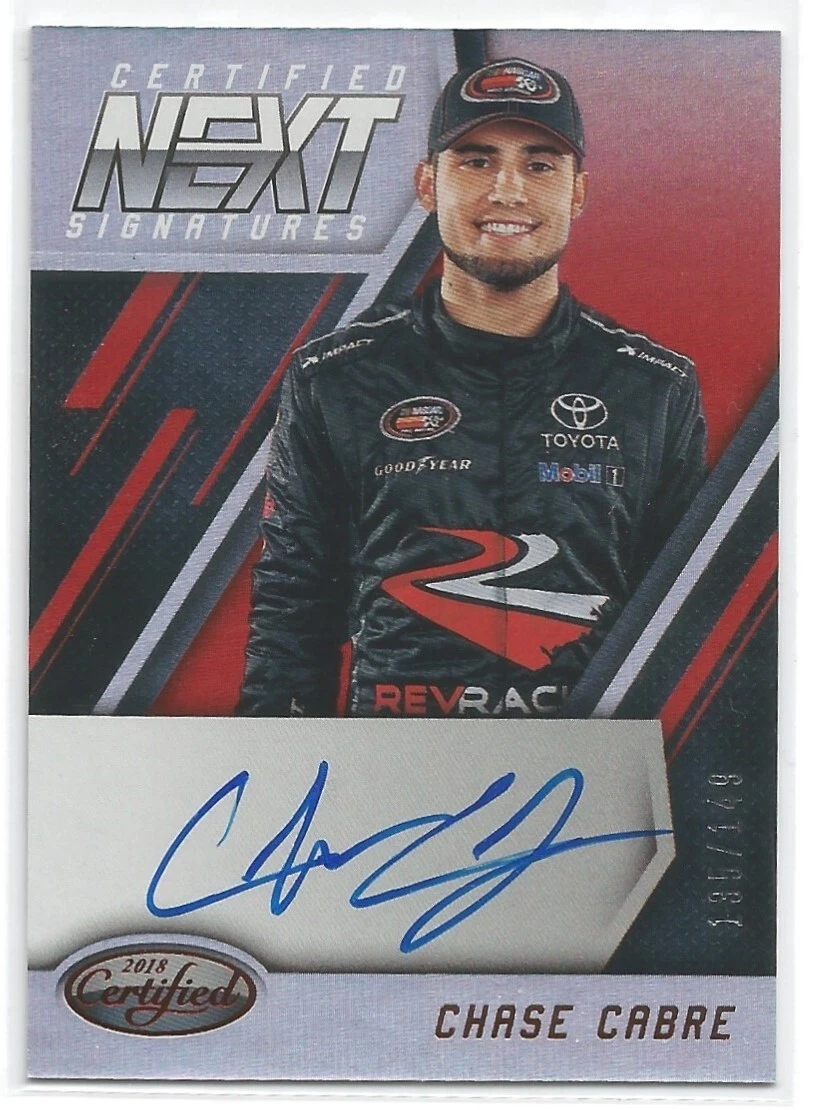 2018 Panini Certified Racing Chase Cabre Next Signatures Auto NEXT-CC 135/149