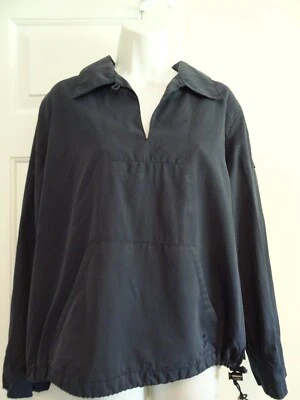 Pullover cortavientos Liz Golf para damas talla M azul marino-cuello en V-forro de malla Foto 1 de 4