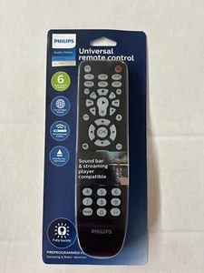 Philips SRP9368D/27 Universal TV Remote Control 6 Device Sound Bar Streaming NEW - Picture 1 of 4