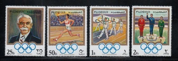 Juego FUJEIRA 75 Aniversario Comité Olímpico Internacional MNH Foto 1 de 1