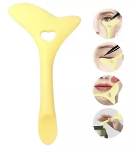 Silicone Eyeliner Stencils Wing Tips Mascara Drawing Lipstick Wearing Aid Tool - Picture 1 of 16