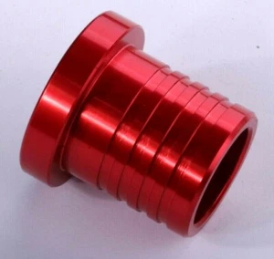 Alloy Hose Blanking Plug Bung Red BOV Dump Valve New Aluminium CNC Billet Pipe - Picture 1 of 1