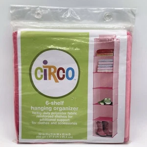 Circo 6 Estantes Organizador Colgante Rosa Armario Estantes para Ropa y Accesorios - Imagen 1 de 3