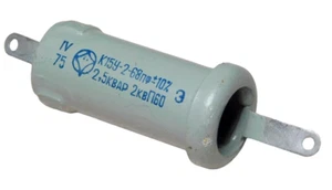 Ceramic transmitting capacitor 68F 2kV 2,5kWar soviet - NOS [096] - Zdjęcie 1 z 6
