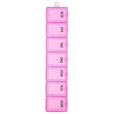 PILLBOX Pill Box 7 DAY MEDICINE TABLET DISPENSER ORGANISER STORAGE CASE WEEKLY UK