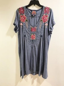 Johnny Was Davis Tunika-Kleid mit Drapierungen Large - Bild 1 von 5