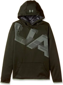 Under Armour Boys Fleece Highlight Printed Hoodie - Picture 1 of 2