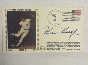 Goose Gossage Signed Gateway Cachet 1981 World Series JSA - Picture 1 of 4