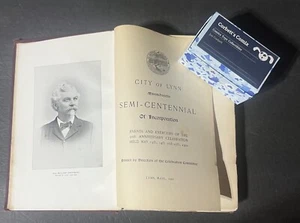 Lynn 50 Years a City 1850-1900 Hardcover (1900, Whitten & Cass, Lynn, MA) (Rare) - Picture 1 of 24