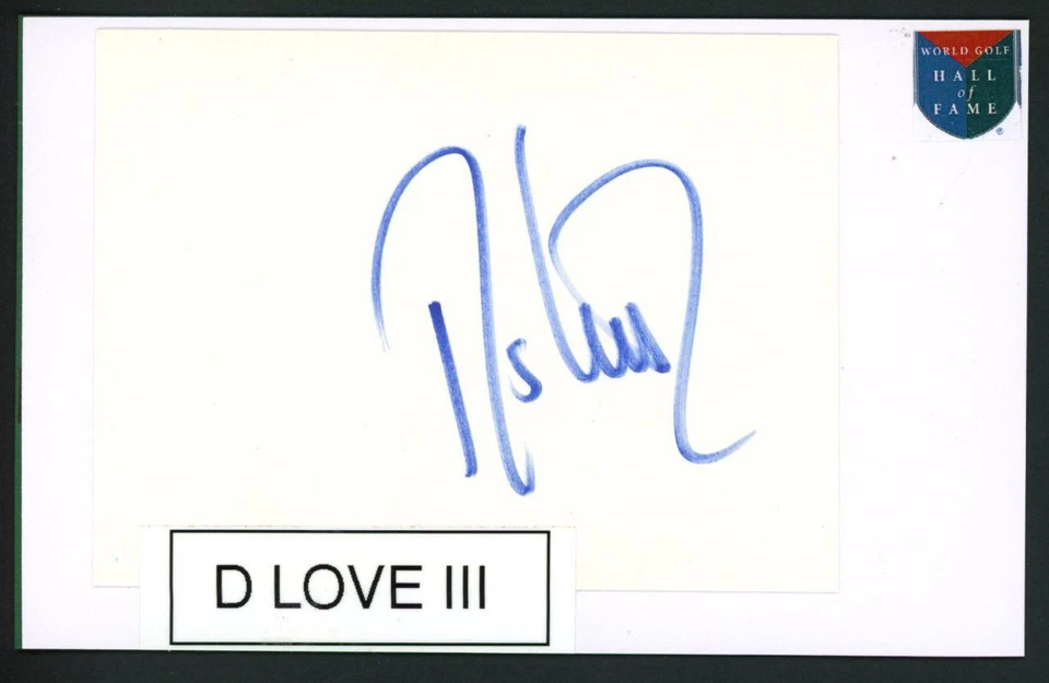 Corte autógrafo DAVIS LOVE III | Estrella de Golf - firmado Foto 1 de 1