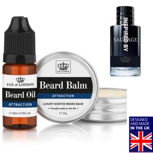 Best Cologne Beard Balm & Oil Set, Beard Growth, Conditioning 3 for 2 Offer - Picture 1 of 14