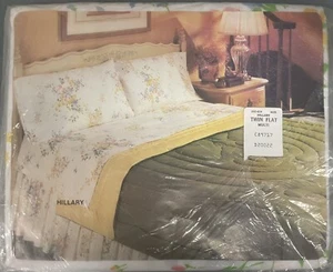 VINTAGE CANNON FLORAL PRINT TWIN FLAT SHEET BRAND NEW IN PACKAGE COTTAGE CORE - Picture 1 of 3