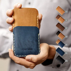 Funda de cuero bovino para Samsung Galaxy. Personalización gratuita. Bolsillo para tarjetas - Imagen 1 de 29
