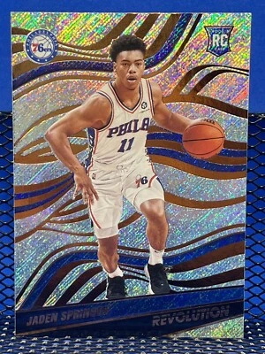 2021-22 Panini Revolution JADEN SPRINGER Philadelphia 76ers Rookie Card RC - Image 1 of 2