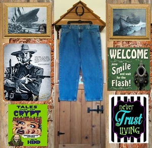 (7-43) "MEMBER'S MARK" MEN'S Sz. 42 X 30 JEAN PANTS (PRE-OWNED / "PILL") - Picture 1 of 12