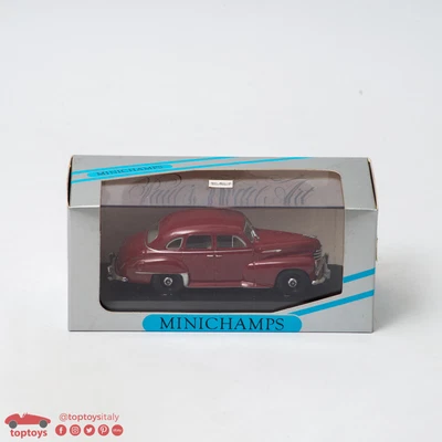 MINICHAMPS Opel Kapitan 1951-53 dark red 1:43 MIB PAUL'S MODEL ART  - Immagine 1 di 2
