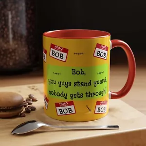 Beetlejuice Bob Shrunken Head Movie Line Theme Coffee Mug Two Tone Accent 11 oz - Picture 1 of 13