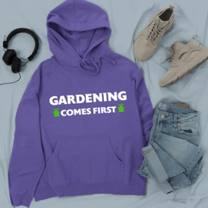 Jardinería Viene First Sudadera Hogar Jardinero Plantas Árboles Guarderías - Imagen 1 de 22