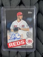 2020 Topps TREVOR BAUER '85 On-Card Auto #076/199 Reds