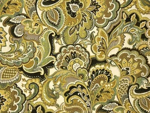 Upholstery GOLD GREEN Home Decor Chair Bench Upholstery Pillow Sewing Fabric BTY - Picture 1 of 9
