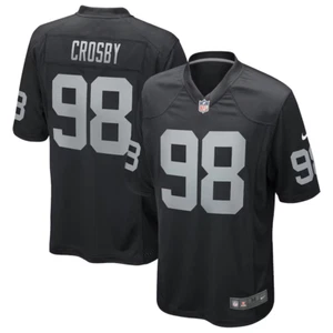 Nike NFL LA Raiders Maxx Crosby #98 Black Football Jersey Size L (A026) - Picture 1 of 1