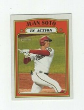 2021 TOPPS HERITAGE - JUAN SOTO IN ACTION WASHINGTON NATIONALS #36