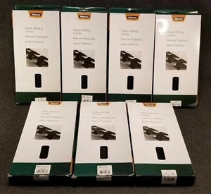 Fellowes CRC52383 Kunststoff-Bindekämme 1" schwarz runder Rücken (7 Boxen) (70 insgesamt) - Bild 1 von 3
