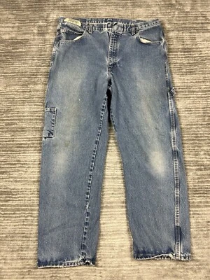 Pantalones de mezclilla Bulwark FR para hombre 38 azules resistentes al fuego bolsillos de algodón ropa de trabajo Foto 1 de 4