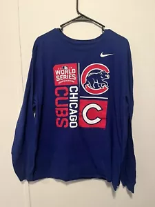 Chicago Cubs 2016 World Series t shirt new w tags Long Sleeve Nike 2xl athletic - Picture 1 of 3