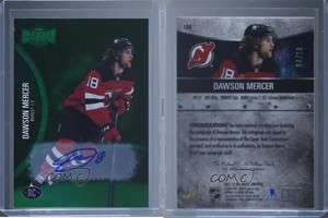 2021 Skybox Metal Universe Rookies Green /10 Dawson Mercer #188 Rookie Auto RC