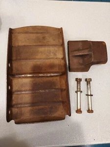 Bolens Left Foot Rest Pedal 1050 Tube Frame w/ Mount Bracket Nuts Bolts Washers - Picture 1 of 3