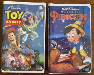 Toy Story And Pinocchio Disney VHS Movies - Picture 1 of 3