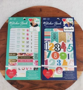 Heidi Swapp & Vicki Boutin Sticker Books 2365 Total Stickers Planners Journaling - Picture 1 of 3