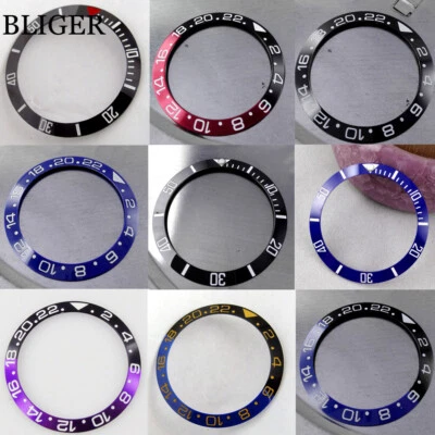 BLIGER Slope 38mm*30.6mm High quality Ceramic Alloy Bezel Insert fit 40mm Watch - Image 1 of 4
