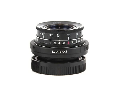 ✅ INDUSTAR - 69 Soviet lens  (2,8/28) Mount M39 -  M4/3 Olympus Panasonic - Image 1 of 4
