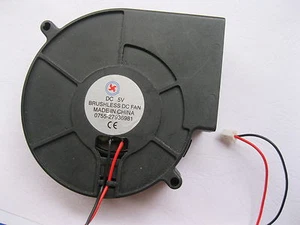 4 pcs Brushless DC Cooling Blower Fan 9733S 5V 2 Wire Sleeve Bearing 97x97x33mm - Bild 1 von 2