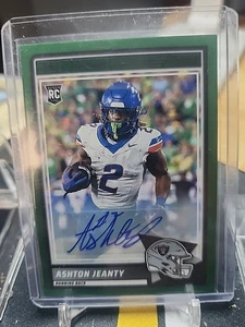ASHTON JEANTY 2025 SCORE GREEN PARALLEL AUTO RC #14 SUPER RARE EBAY RARE RAIDERS - Picture 1 of 7