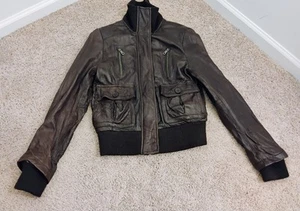 Reilly Olmes leather BOMBER jacket soft leather Great Condition  - Picture 1 of 10
