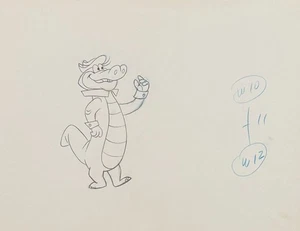 Hanna Barbera 1960s Production Drawing of Wally Gator - Picture 1 of 2