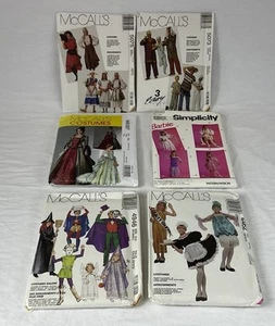 Lot of 6 Assorted Halloween Costumes Child Misses Mens Sewing Patterns NEW UC - Picture 1 of 5