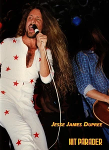 vtg 90s JESSE JAMES DUPREE JACKYL MAGAZINE PINUP PAGE Concert Jumpsuit Image - Picture 1 of 1