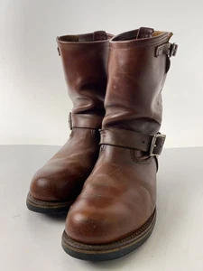 RedWing Boots 2972 Leather Brown Engineer Boots Size 8D - Picture 1 of 7