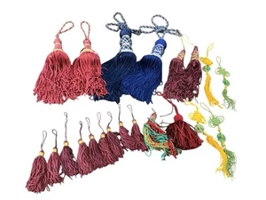 Tassels Assorted Lot Of Decorative Various Colors And Sizes 13”-5” - Picture 1 of 8