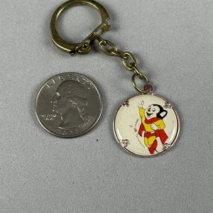 Vintage Terrytoons Mighty Mouse Cartoon Charm Keychain Key Ring #54797 - Picture 1 of 2