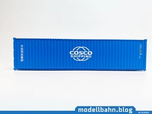 Blauer 40ft Container "China Ocean Shipping Company" (COSCO) in 1:87 (H0) - Bild 1 von 5