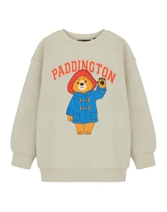Paddington Bear Beige Wave Sweatshirt Unisex Kids - Picture 1 of 8
